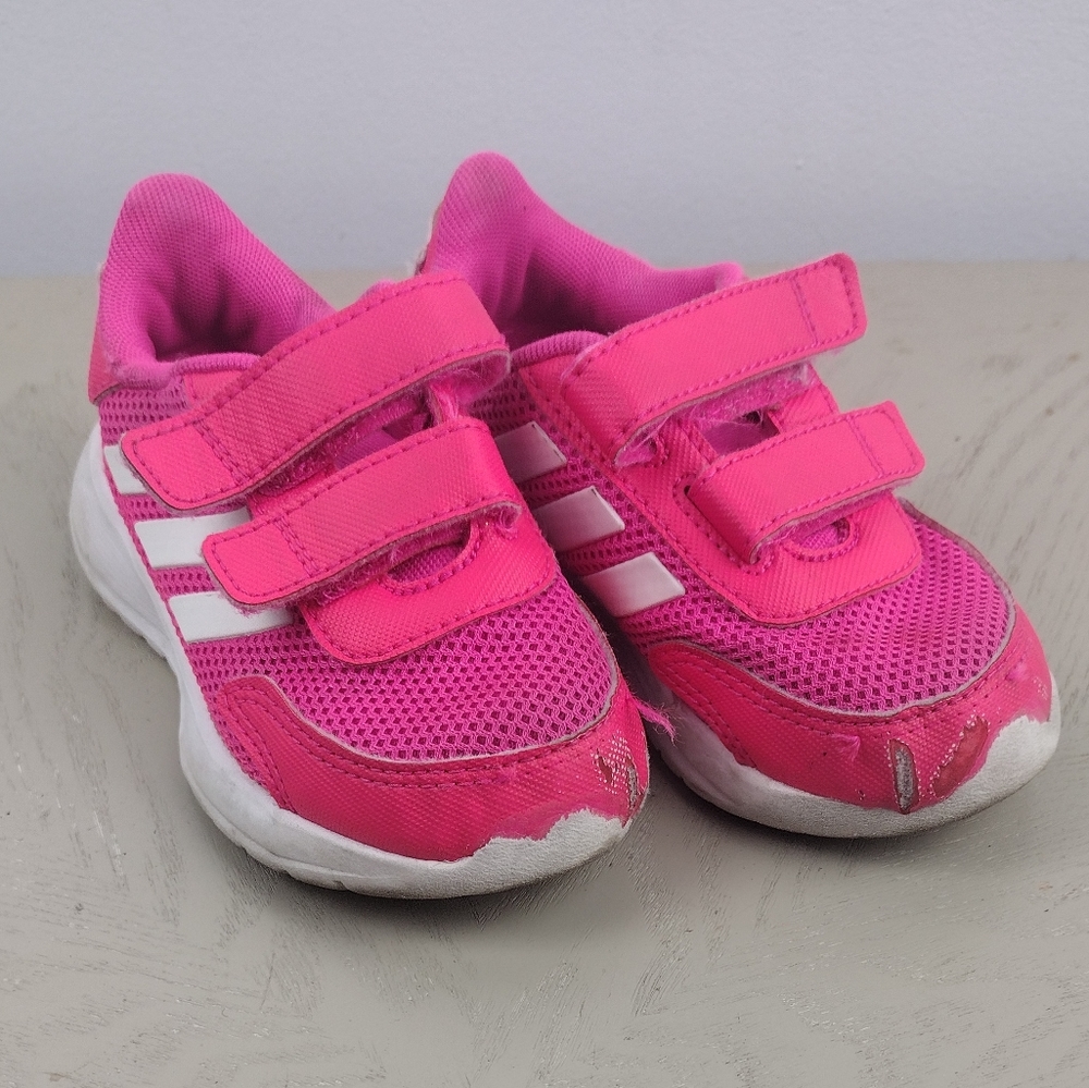 Adidas Girl's Hot Pink Sneakers